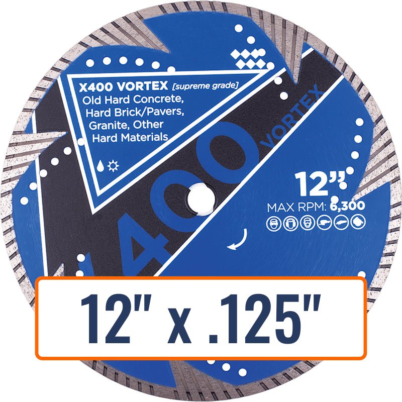 Diamond Vantage 12" x .125" Diamond Saw Blade for Hard Materials
