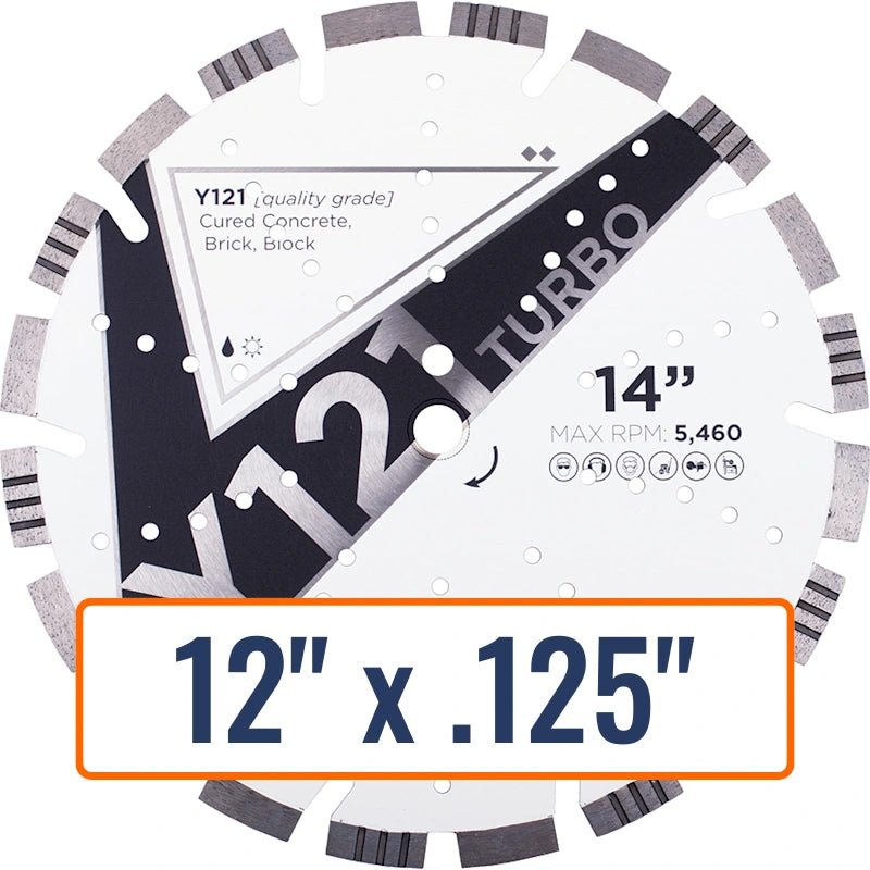 Diamond Vantage 12" x .125" Concrete Blade - Y121 TURBO - General Purpose