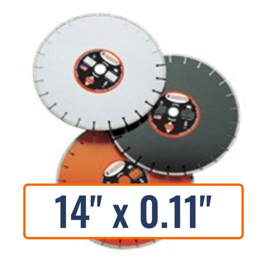Diamond Products 14" x 0.11" Refractory Blade with 1" Arbor Size