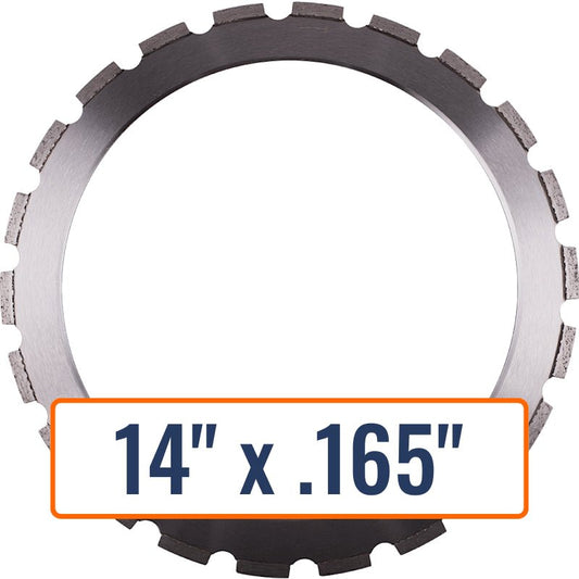 Diamond Vantage 14" x .165" Ring Saw Blade with Drive Arbor, 1416RDUx2