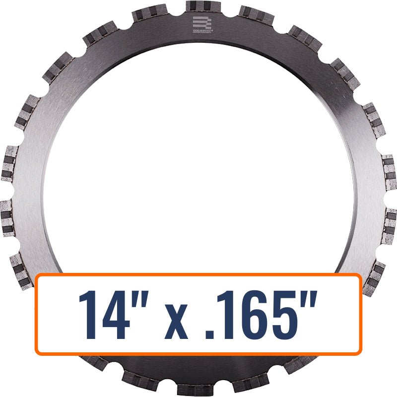 Diamond Vantage 14" x .165" Ring Saw Blade with DRIVE Arbor - 1416RZX4