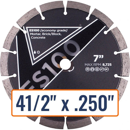 Diamond Vantage 4-1/2" x .250" Tuck Point Diamond Saw Blade with 7/8" and 5/8" Arbor Size