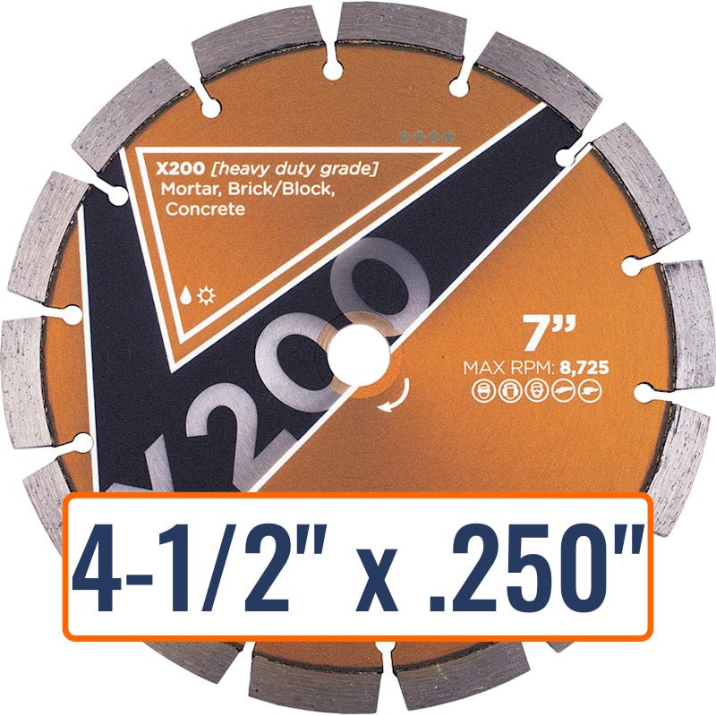 Diamond Vantage 4-1/2" Tuck Point Diamond Saw Blade with 7/8" and 5/8" Arbor Sizes