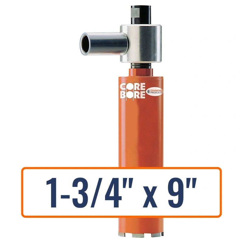 Diamond Products 1-3/4" x 9" Vacuum Core Drill Bit with 5/8"-11 Hub