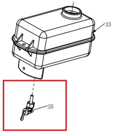 4 Stroke Carburetor for JX60H and TR68H Tamping Rammer (Part #35) JX60H-TR68H-CARB-2