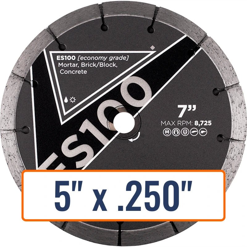 Diamond Vantage 5" x .250" Double Tuck Point Diamond Saw Blade with 7/8" and 5/8" Arbor Sizes