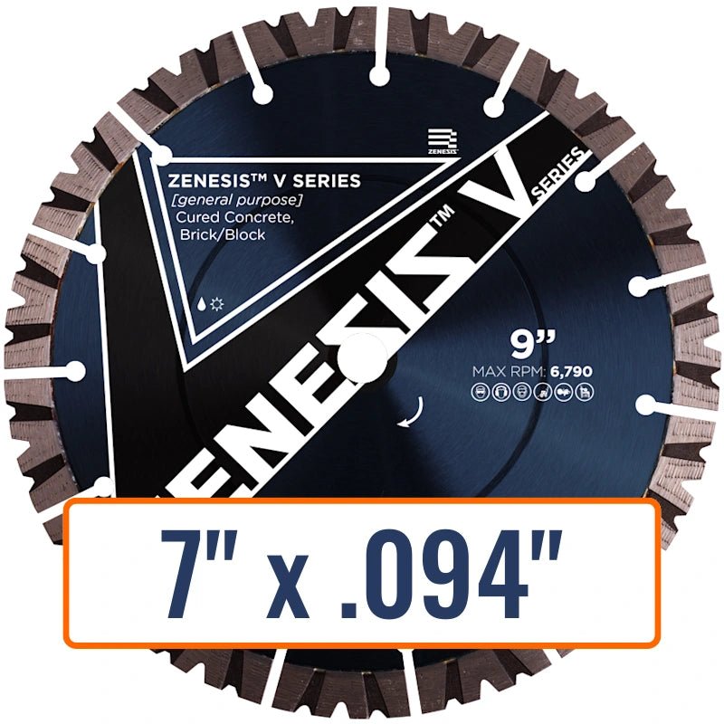 Diamond Vantage 7" x .094" General Purpose Diamond Saw Blade