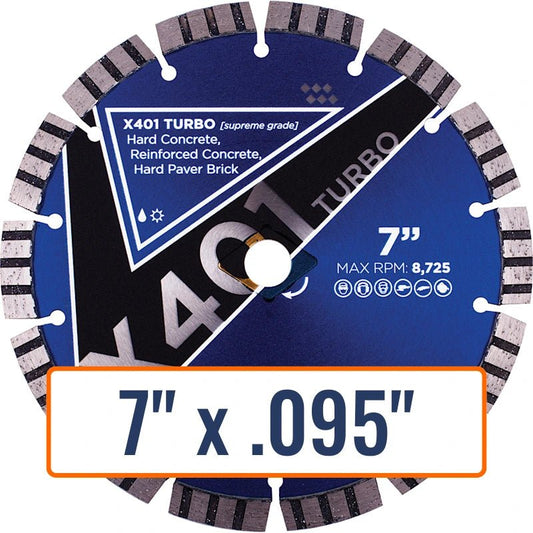 Diamond Vantage 7" x .095" Diamond Saw Blade for Hard Materials