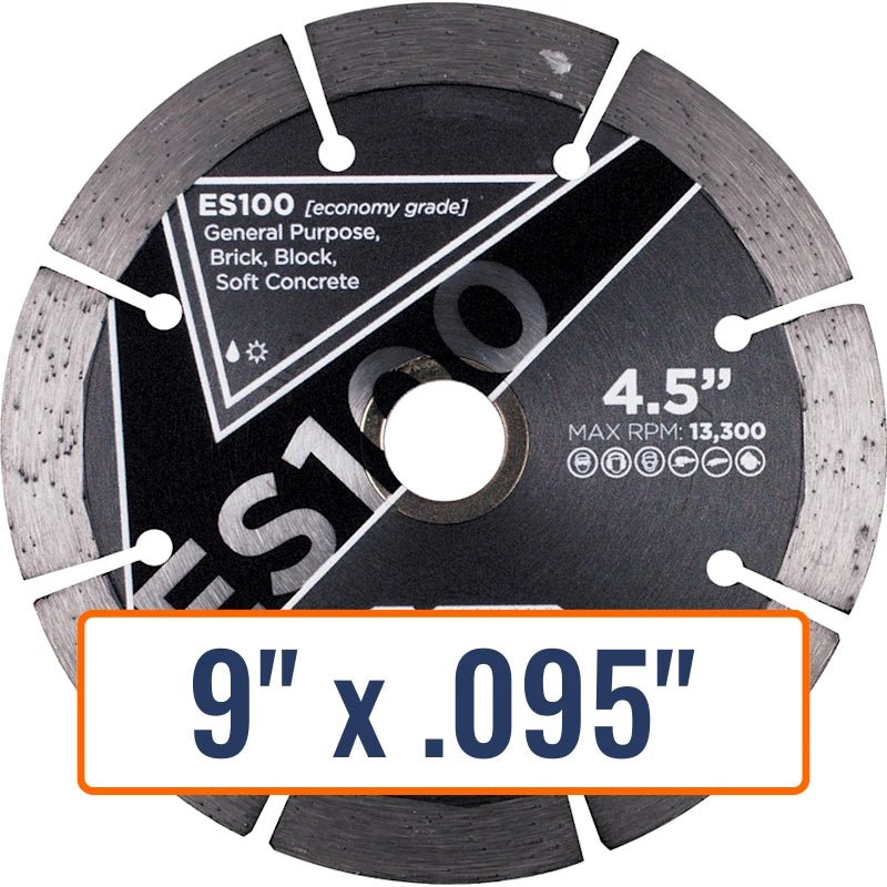 Diamond Vantage 9" x .095" General Purpose Diamond Saw Blade