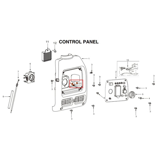 Automatic Voltage Regulator Spare Part for TG2000i 2000 Watt Inverter Generator TG2000i-AVR-2
