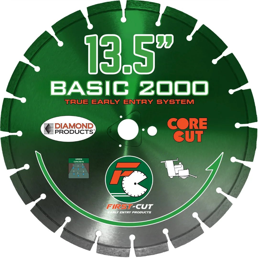 First-Cut, Early Entry Diamond Blade w/ Triangle Knockout - BASIC2000