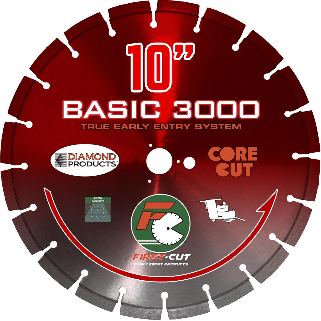 First-Cut, Early Entry Diamond Blade w/ Triangle Knockout - BASIC3000
