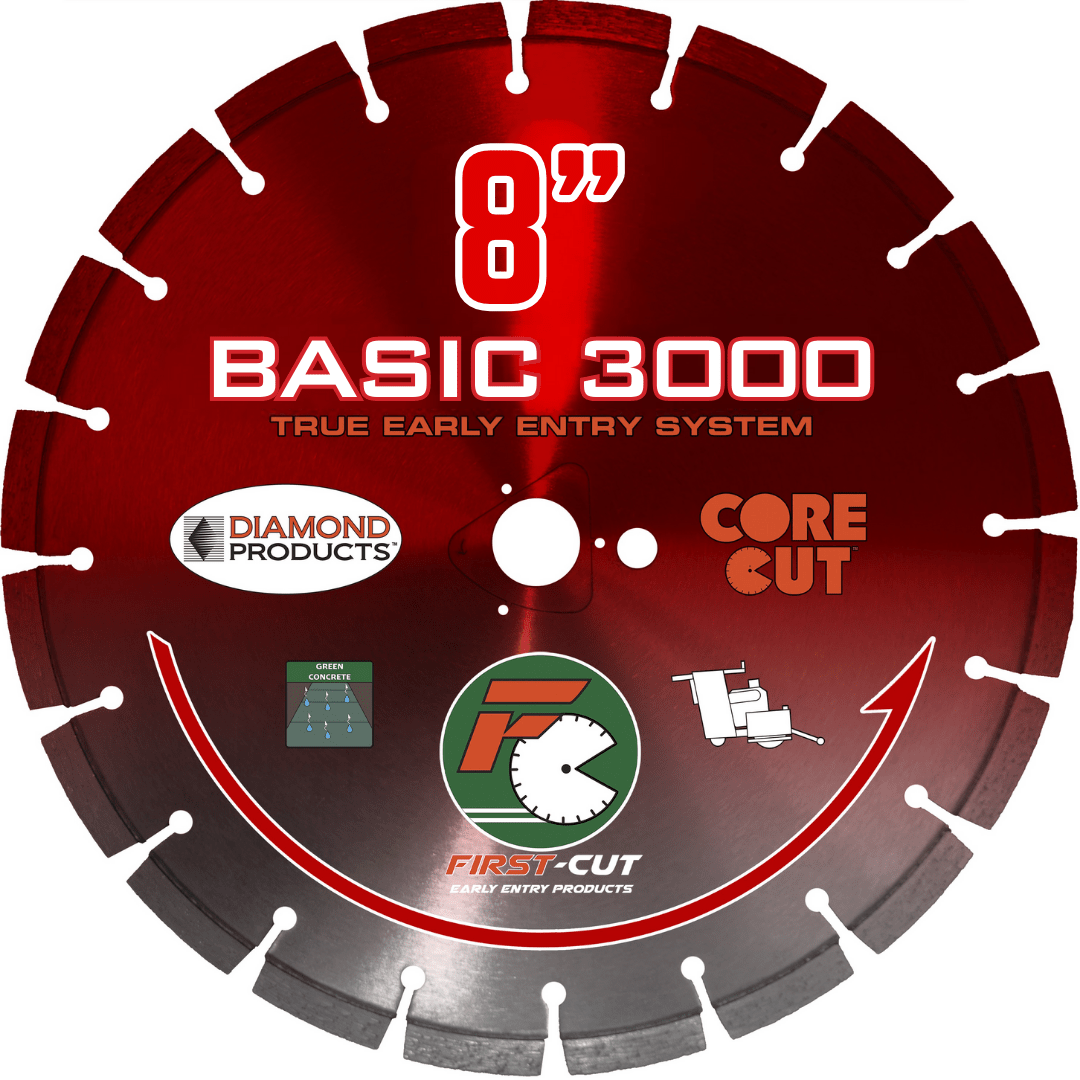 First-Cut, Early Entry Diamond Blade w/ Triangle Knockout - BASIC3000