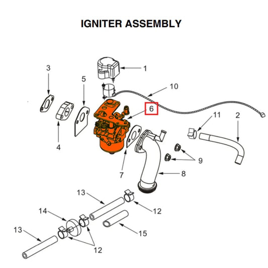 Carburetor for TG3000i Watt Inverter Generator (Part No. 2260.T48.C01V.00.00) TG3000i-CARB-2