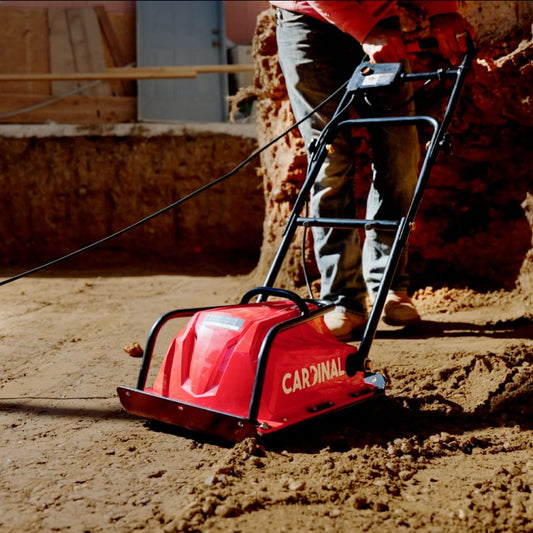 Electric Cardinal Vibratory Plate Compactor Tamper 1.25 Amp for Gravel Soil Compaction eJXPC20-2