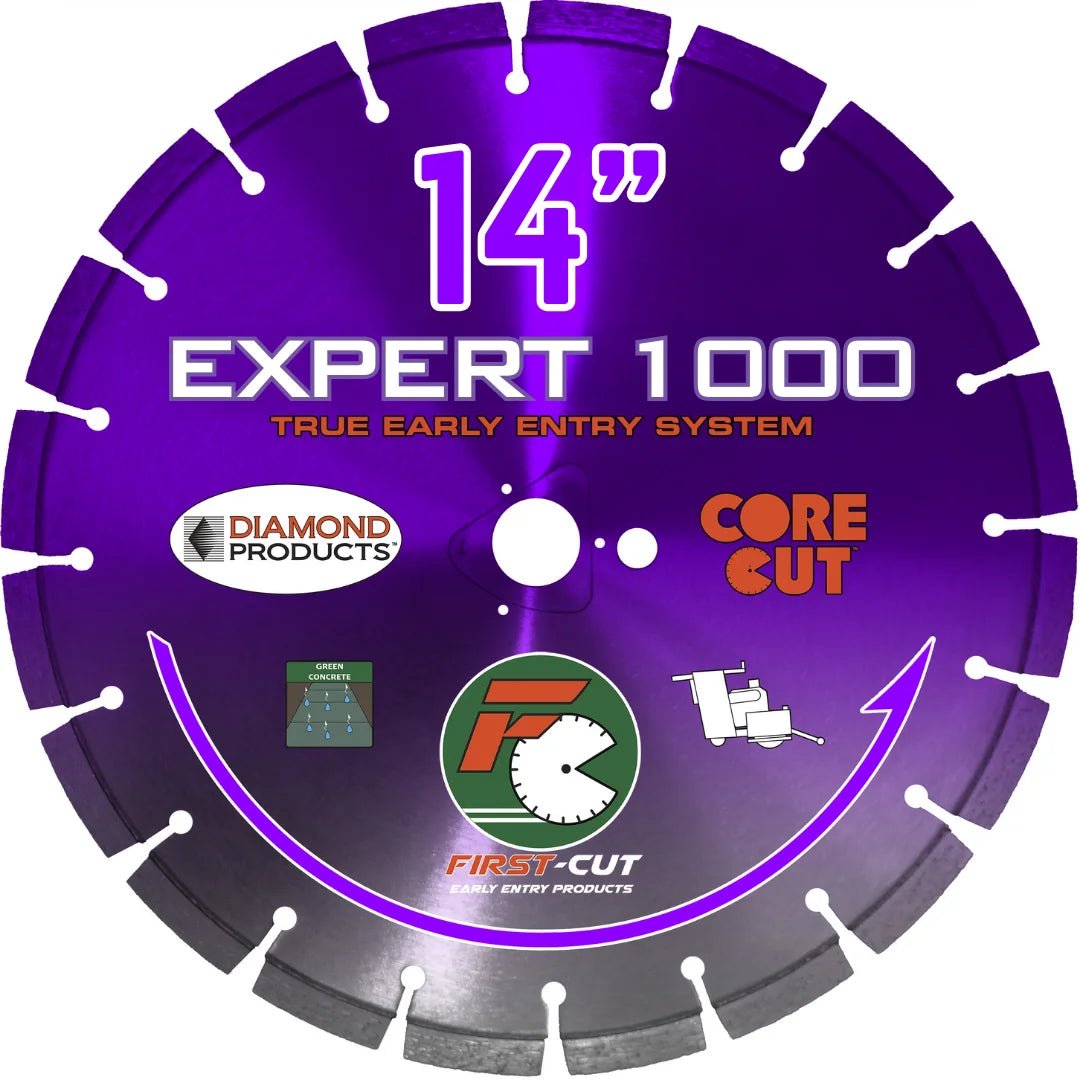 First-Cut, Early Entry Diamond Blade w/ Triangle Knockout - EXPERT1000