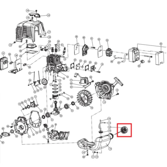 Gas Cap Replacement (P031) Spare Part for Tomahawk 37cc 4-Stroke Engine TE37-GASCAP-2