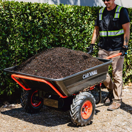 Heavy Duty Electric Utility Cart 40V Battery-Powered Wheelbarrow 660-lb. Bucket Capacity CKART300e-2
