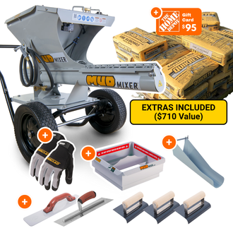 The Ultimate MudMixer Evolution Bundle + $95 Home Depot eGift Card!