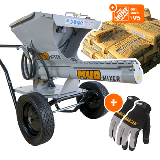 MudMixer Evolution 3225 + $95 Home Depot eGift Card - Continuous Concrete Mixer