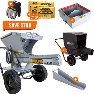 MudMixer Evolution Pro Bundle with Free Accessories + $95 Home Depot eGift Card