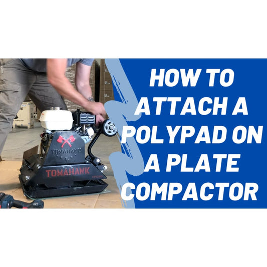 Polyurethane Paver Pad for TPC80 Plate Compactor Brick Paver Compaction TPC80-PAD-2