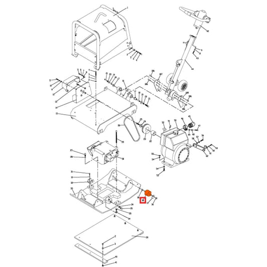 Rubber Mounts (P011) Spare Part for TPC170H 6.5HP Honda Reverse Compactor TPC170H-VMOUNT-2