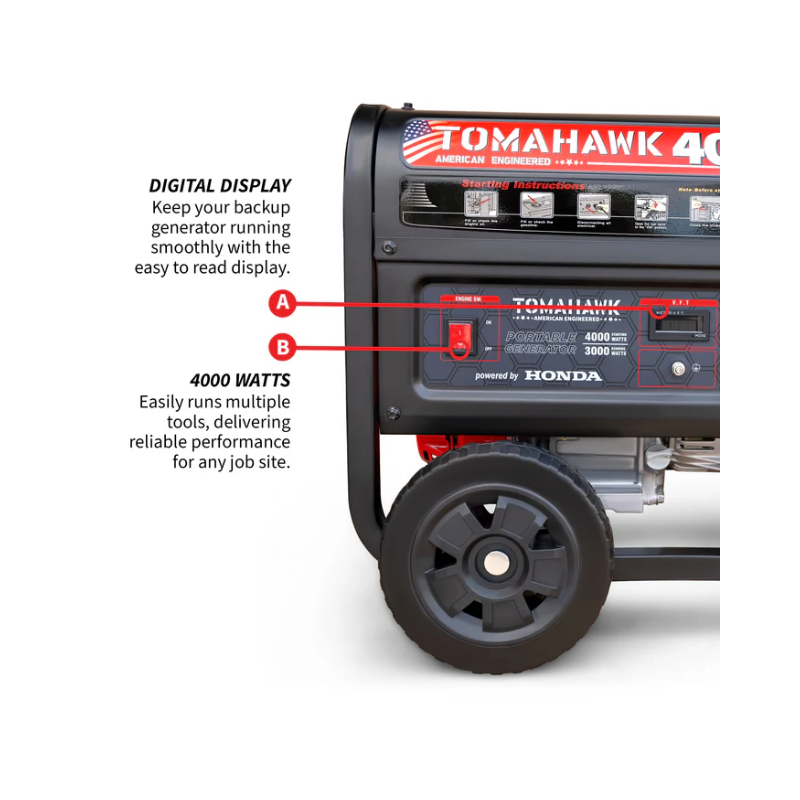 4000W Honda Portable Gas Generator
