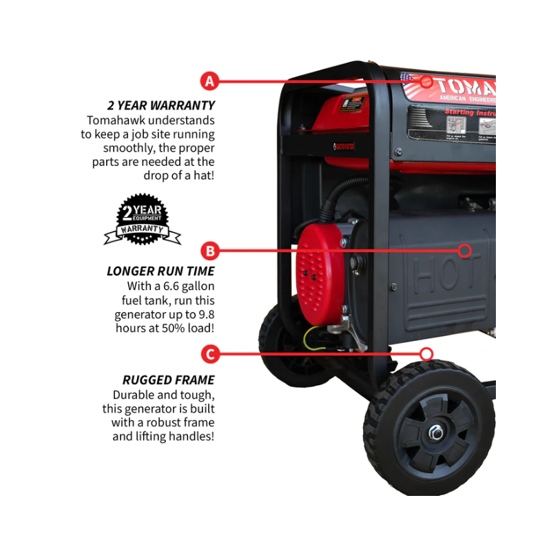 7000W Honda Portable Gas Generator