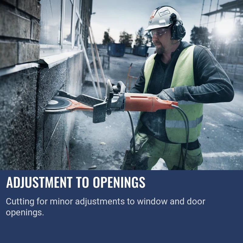 Husqvarna K760 Concrete Saw Adjustment To Openings