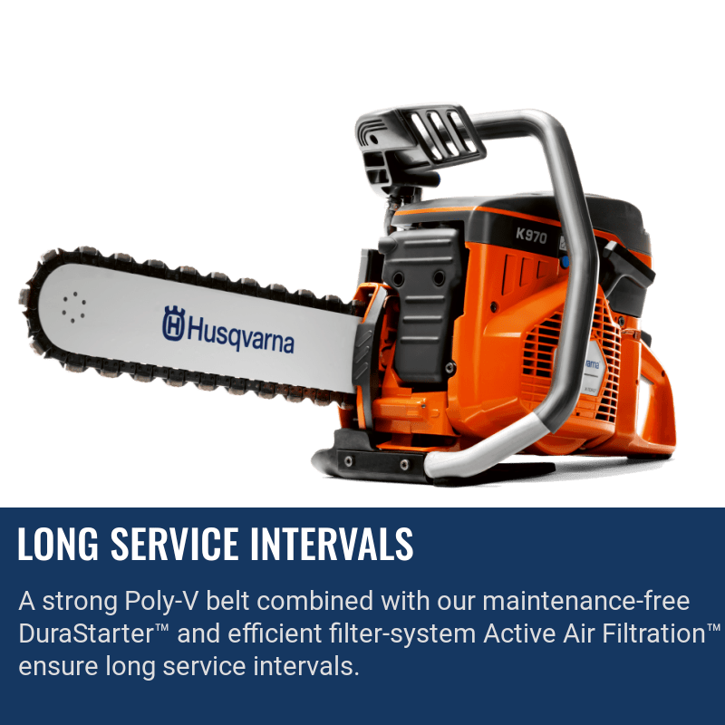 Husqvarna K970 Chain Long Service Intervals