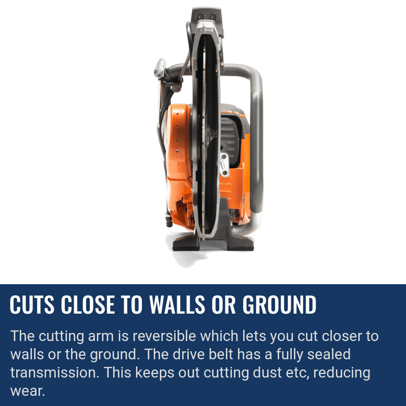 Husqvarna K1270 Cuts Close To Walls Or Ground