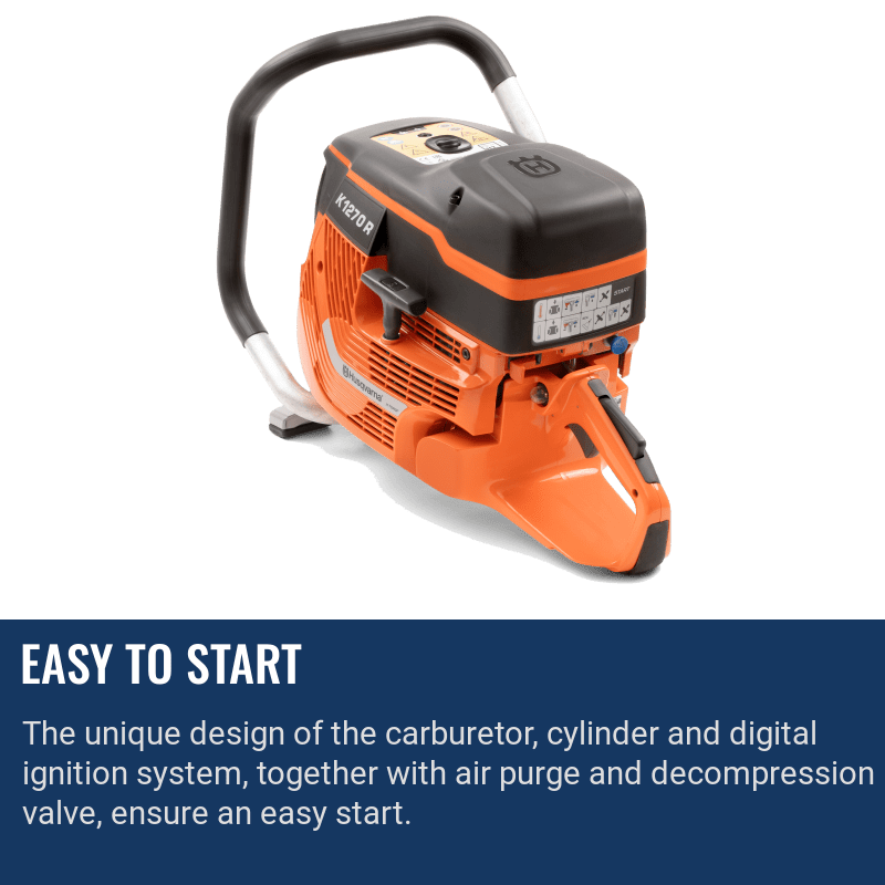 Husqvarna K1270 Rail Easy To Start