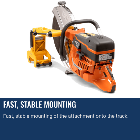 Husqvarna K1270 Rail Fast, Stable Mounting