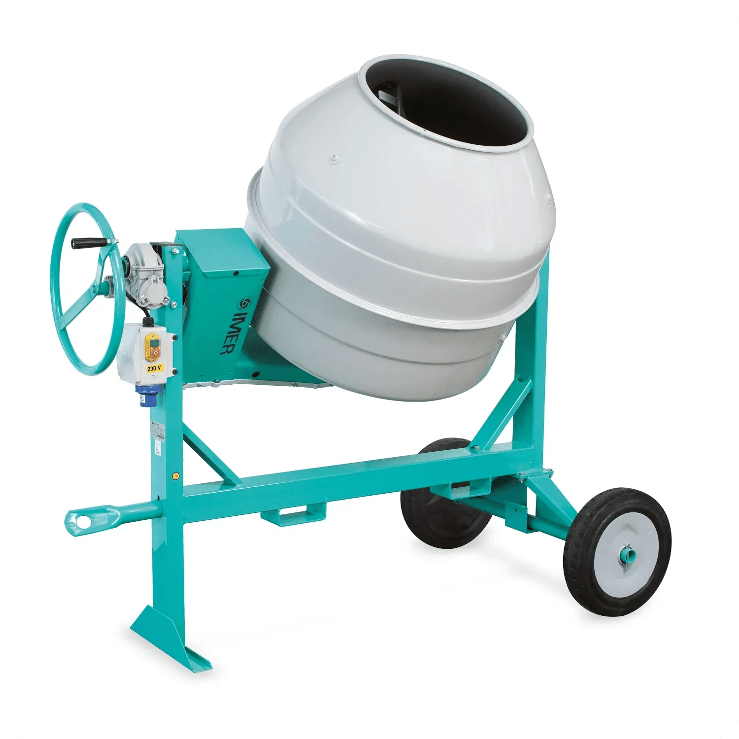 Imer Concrete Mixer - Multi-Mix 350 - 12 ft³ Steel Drum - Electric 2 HP