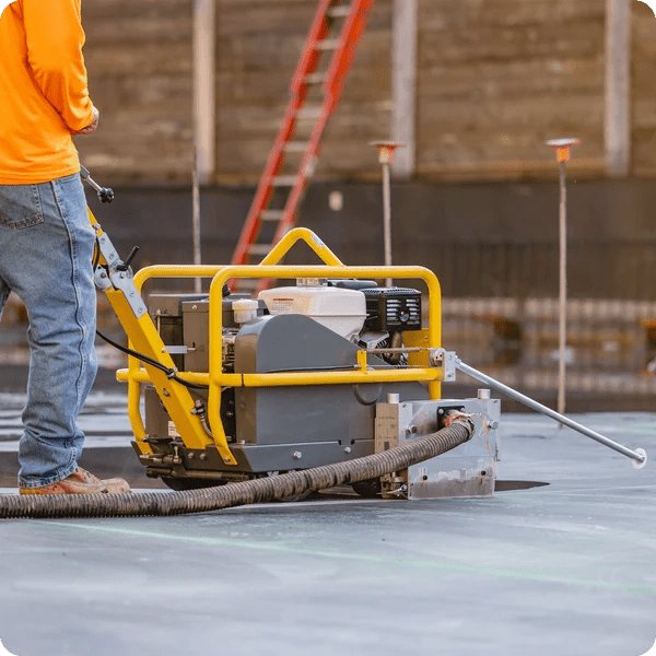 Durable soft cut concrete saw for smooth, controlled cuts