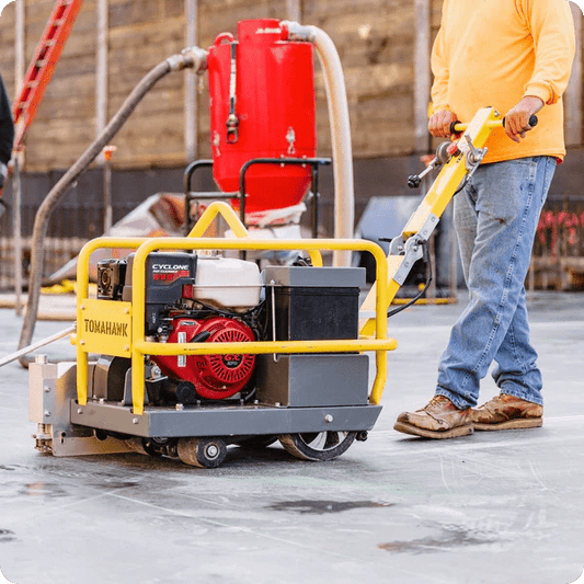 Walk-behind soft cut saw with 10-inch blade for shallow cuts