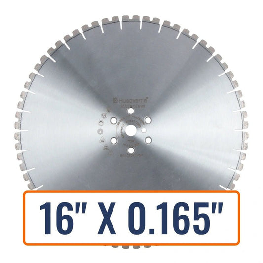 Concrete wall saws blades: Husqvarna HH 605 Hydraulic Hand Saw Blade ideal for cutting heavily reinforced concrete.