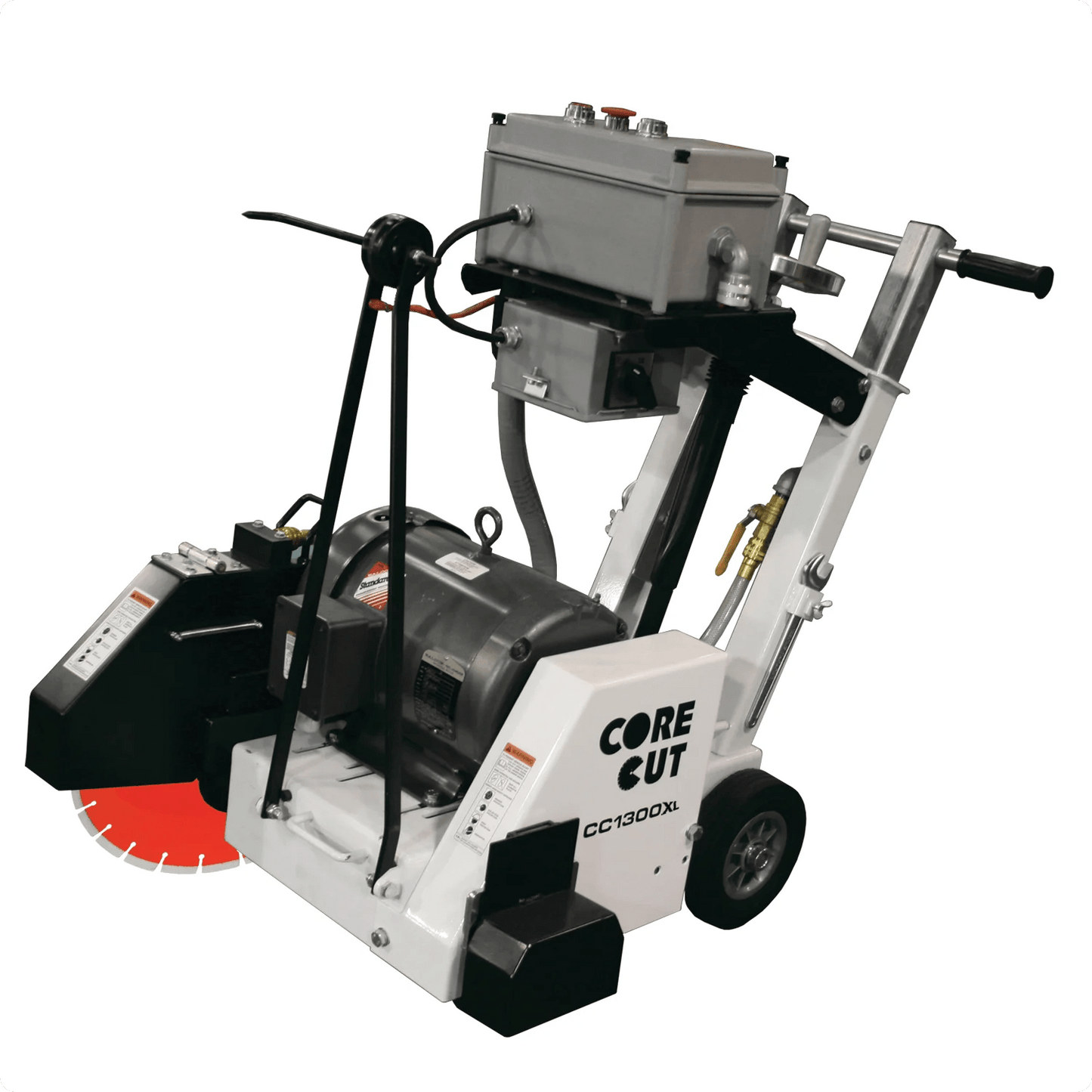 Core Cut 20 inch electric walk-behind concrete saw front view