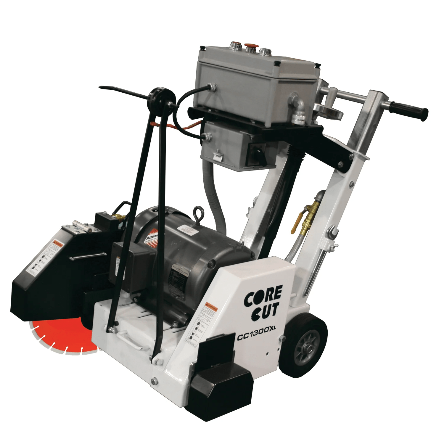 Core Cut 20 inch electric walk-behind concrete saw front view