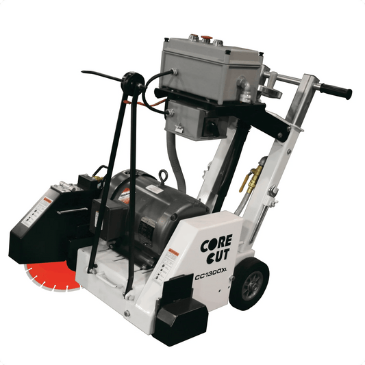 Core Cut 20 inch electric walk-behind concrete saw front view