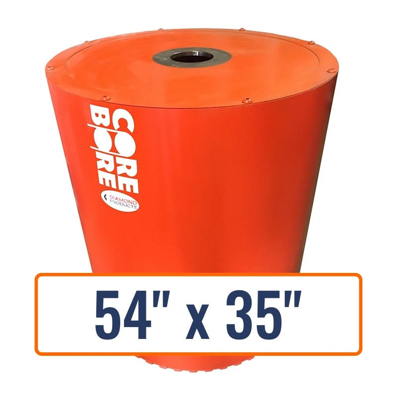 Diamond Products 54" x 35" Large Diameter Core Drill Bit with A-Flange Hub