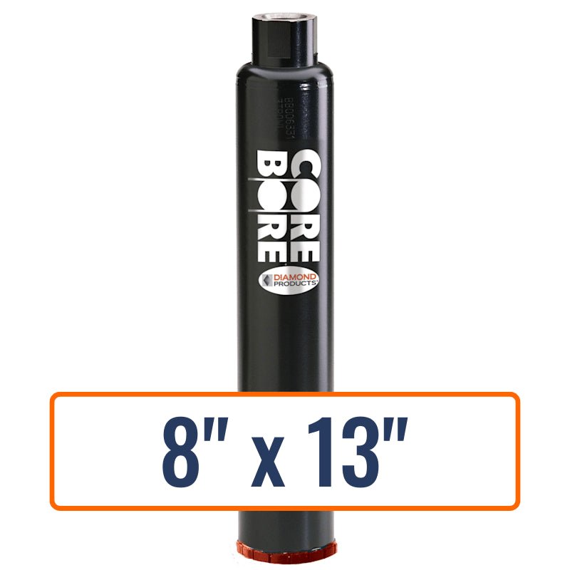 Diamond Products 8" x 13" precast concrete core drill bit with 1-1/4"-7 hub size