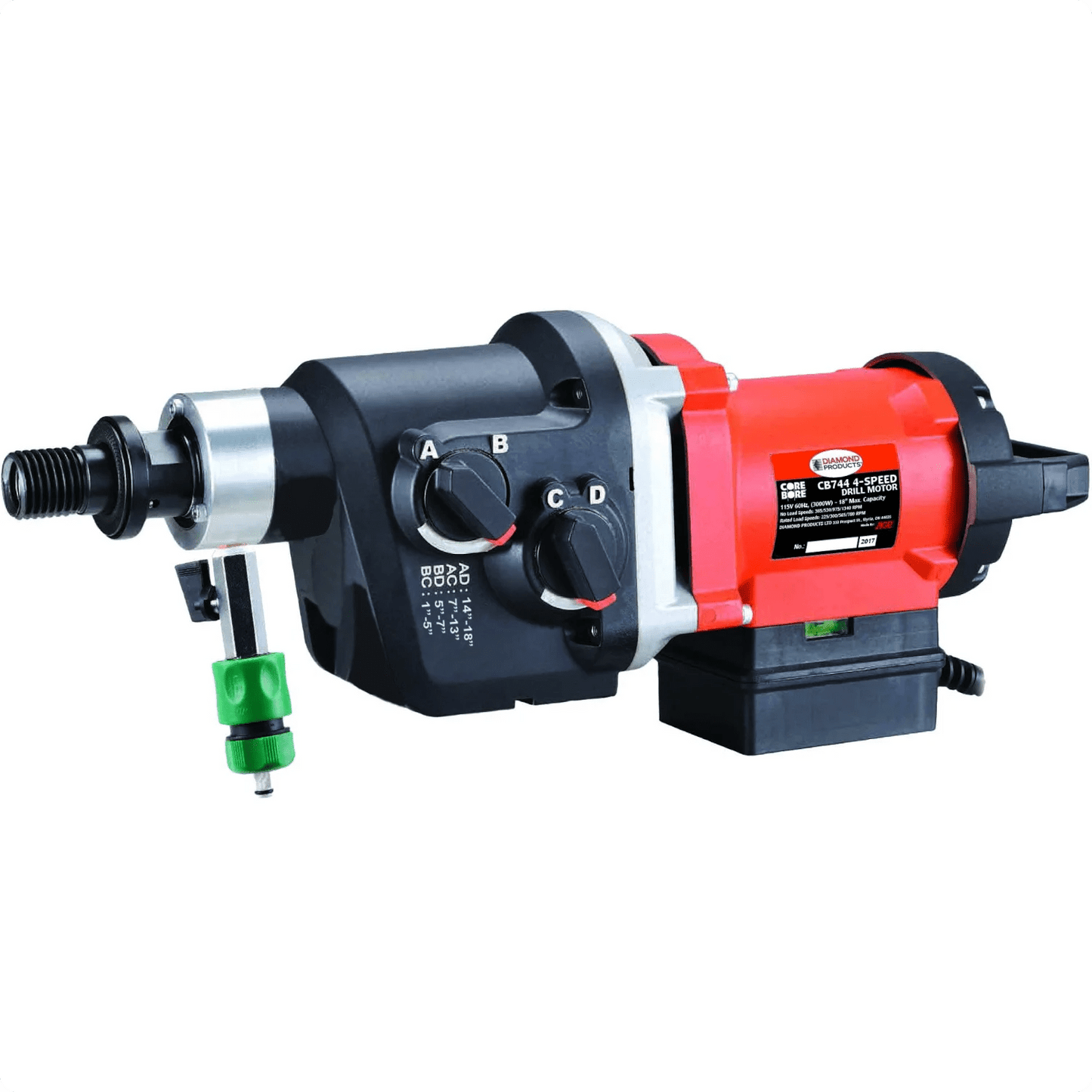 Core Bore Drill CB744 18" - 25AMP|1PH - Rig-Mounted