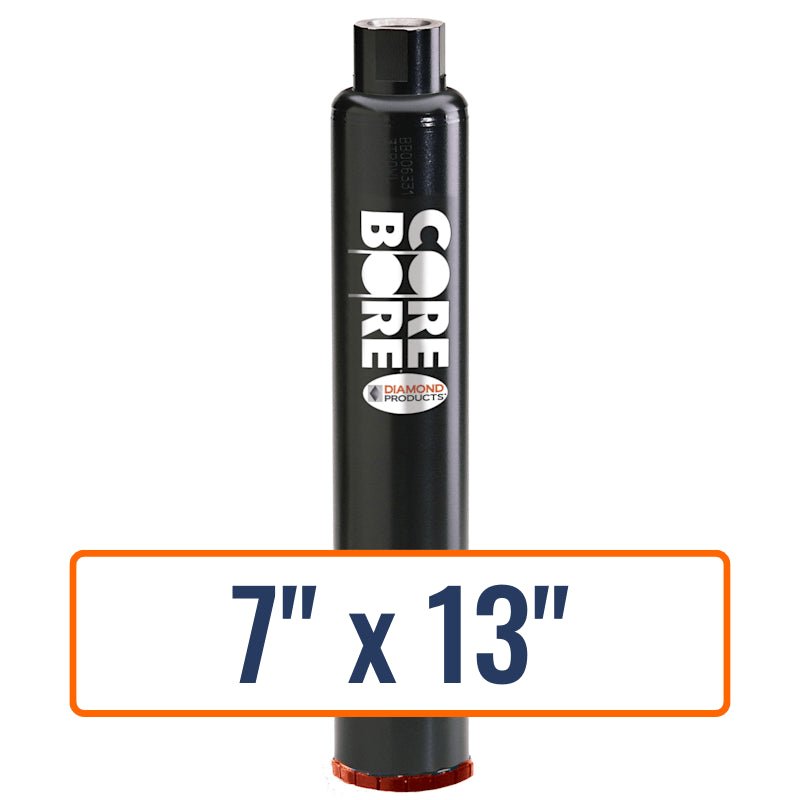 Diamond Products 7" x 13" Precast Concrete Core Drill Bit with 1-1/4"-7 Hub Size