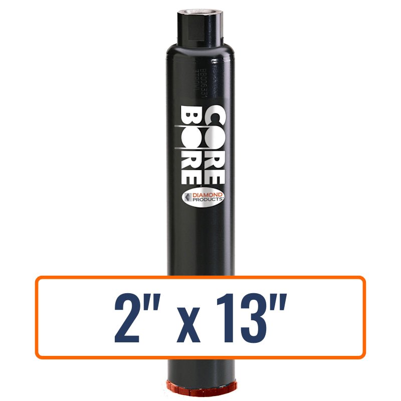 Diamond Products 2" x 13" precast concrete core drill bit with 1-1/4"-7 hub size