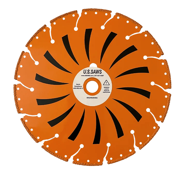 Tiger Tooth Diamond Blade - All-Purpose Concrete Cutting, Wet/Dry