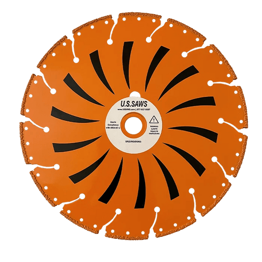Tiger Tooth Diamond Blade - All-Purpose Concrete Cutting, Wet/Dry