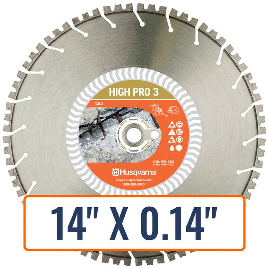 Diamond saw blades for concrete by Husqvarna, displaying its robust design and high-performing cutting edge for efficient operation.