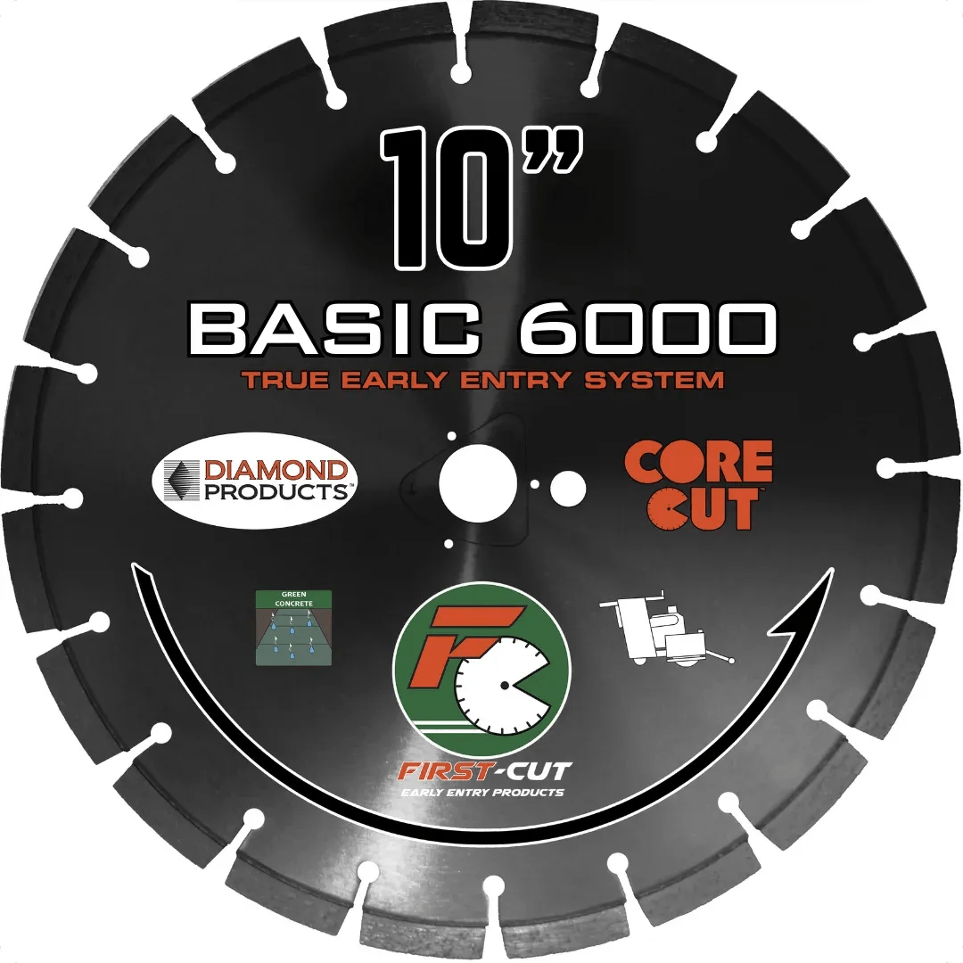 First-Cut, Early Entry Diamond Blade w/ Triangle Knockout - BASIC6000